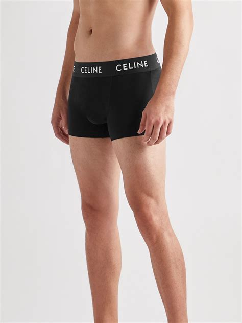 celine cotton boxers black.